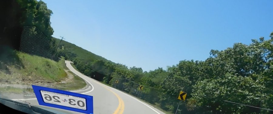 On the road in Oklahoma